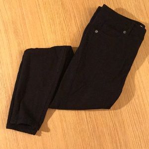 LOFT Sateen Five Pocket Leggings Black RUNS SMALL